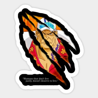 Sakazuki Akainu Sticker